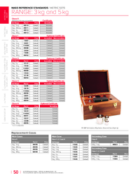 Thumbnail of document Data Sheet - Calibration Weight Set  3 kg  & 5 kg Range, ASTM class 4